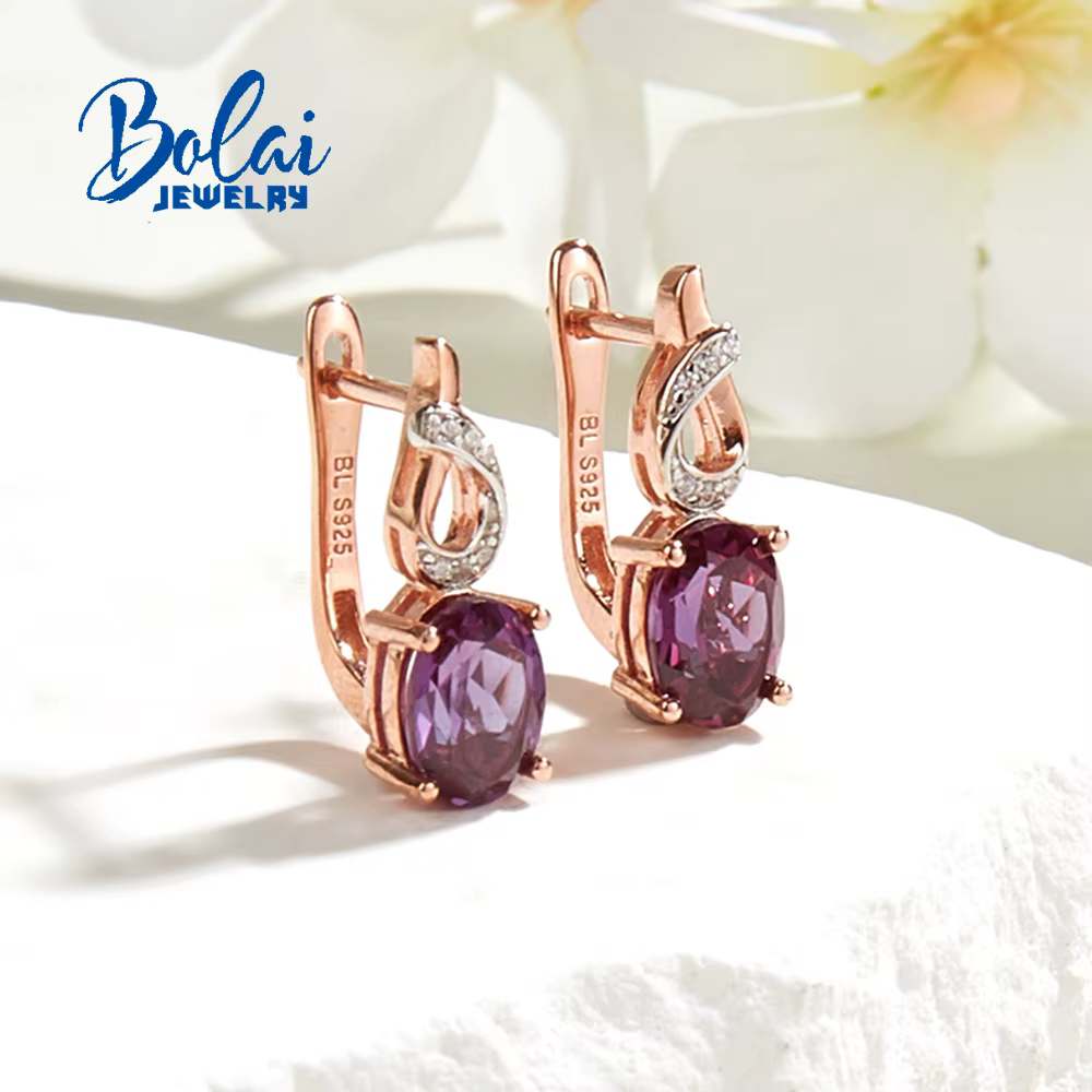 Boucle d'oreille élégante en argent Sterling 925