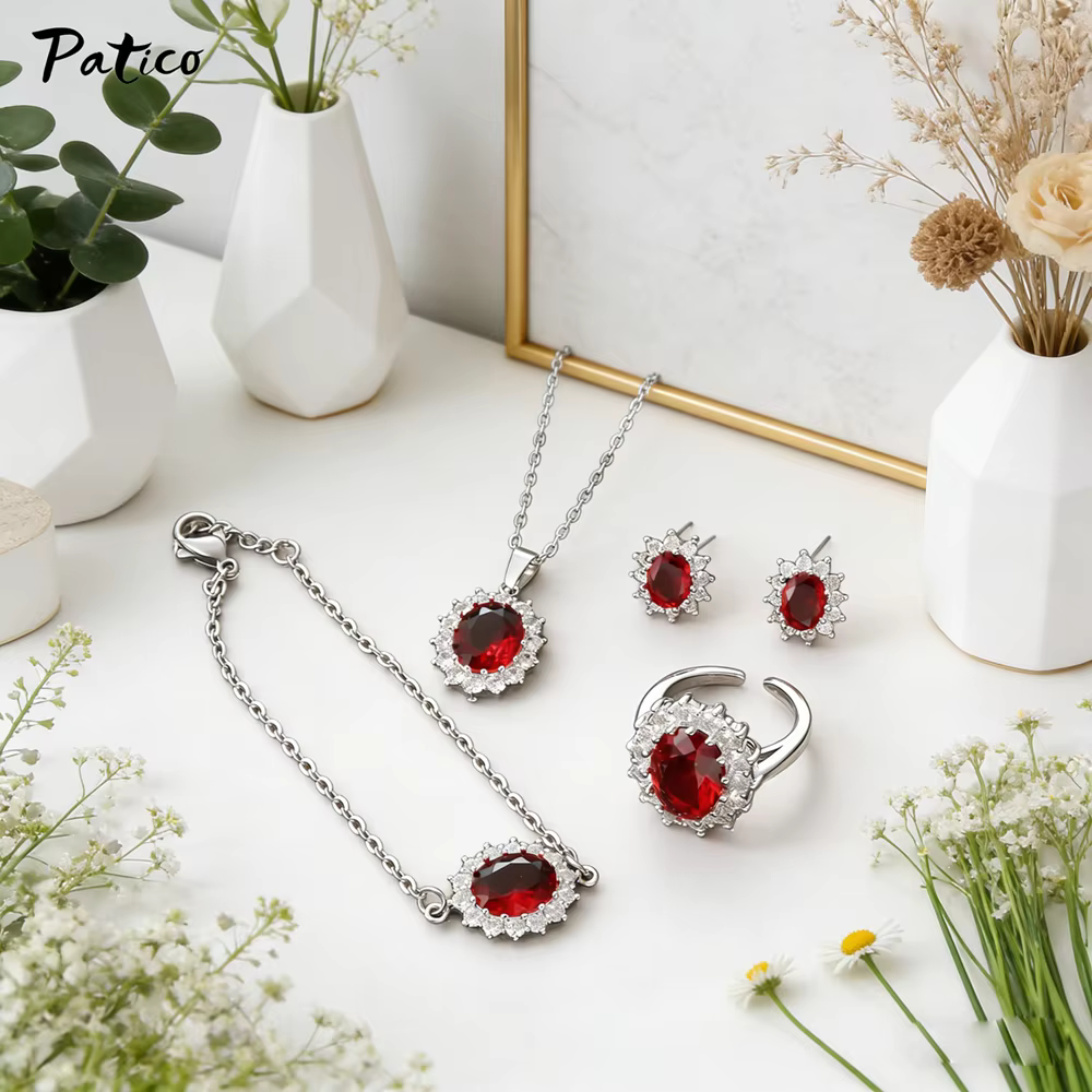 Ensemble de bijoux en argent Sterling 925 véritable pour femmes et filles