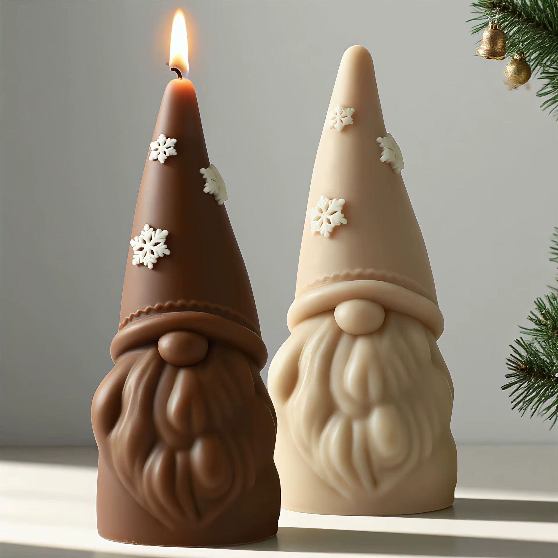 Moule à bougie père noël Gnome