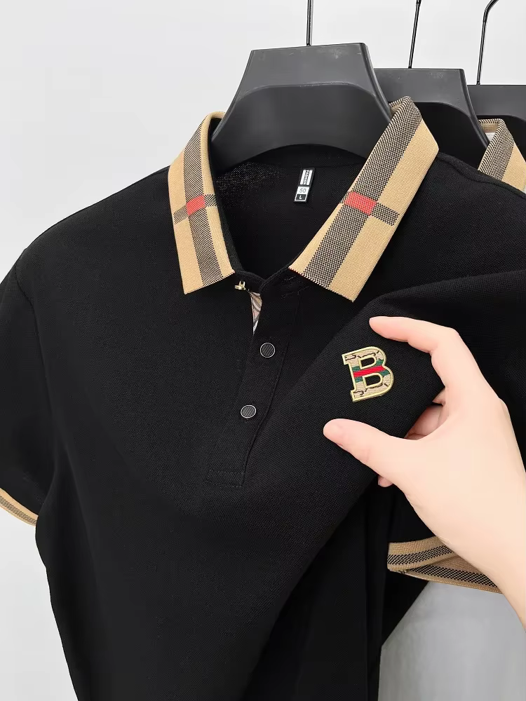 Polo à manches courtes de marque de luxe pour hommes