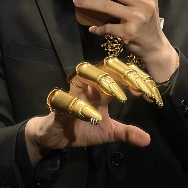 Bague d'articulation en or rétro français