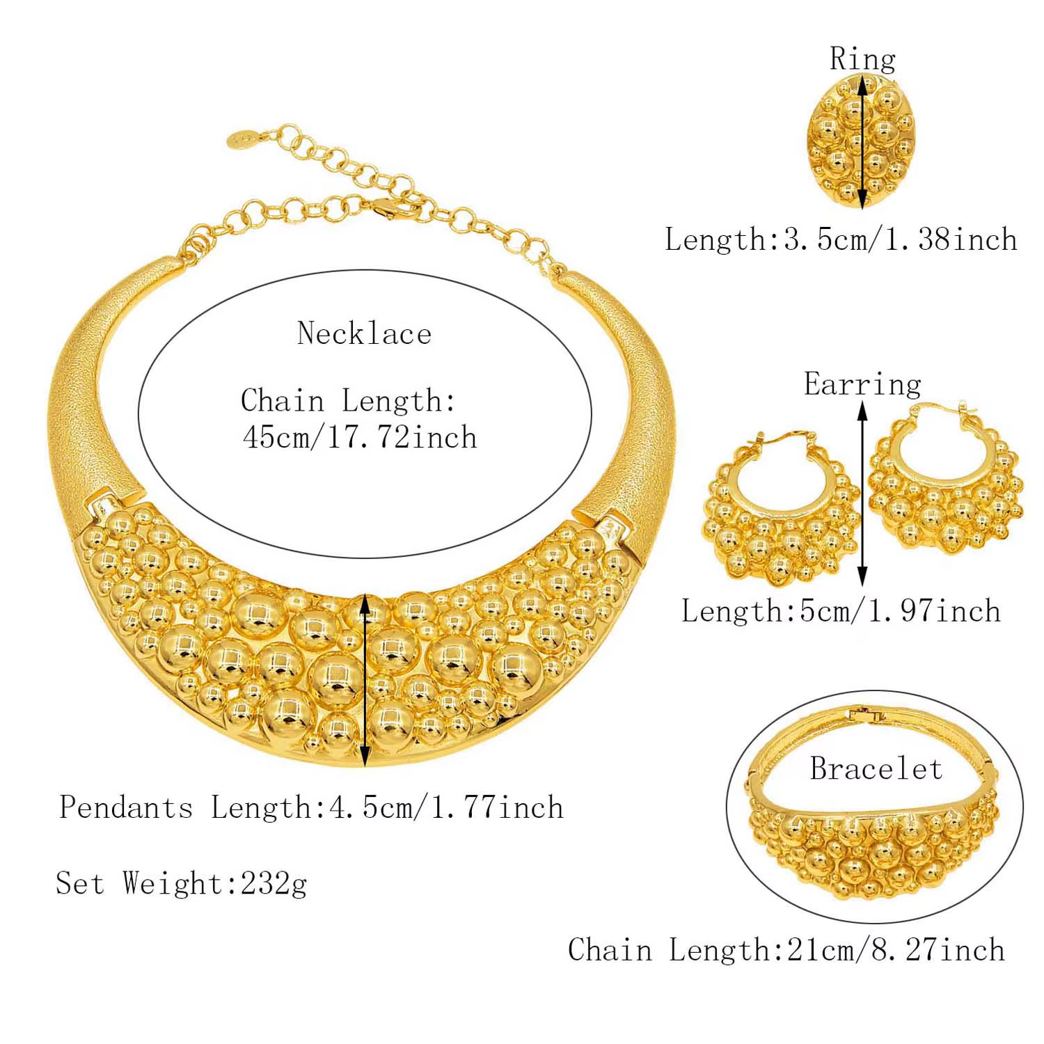 Ensemble de bijoux élégant pour femmes