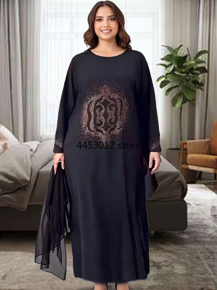 Abayas pour femmes dubaï luxe 2025 Robe de mode musulmane africaine Caftan Marocain robes de soirée Boubou