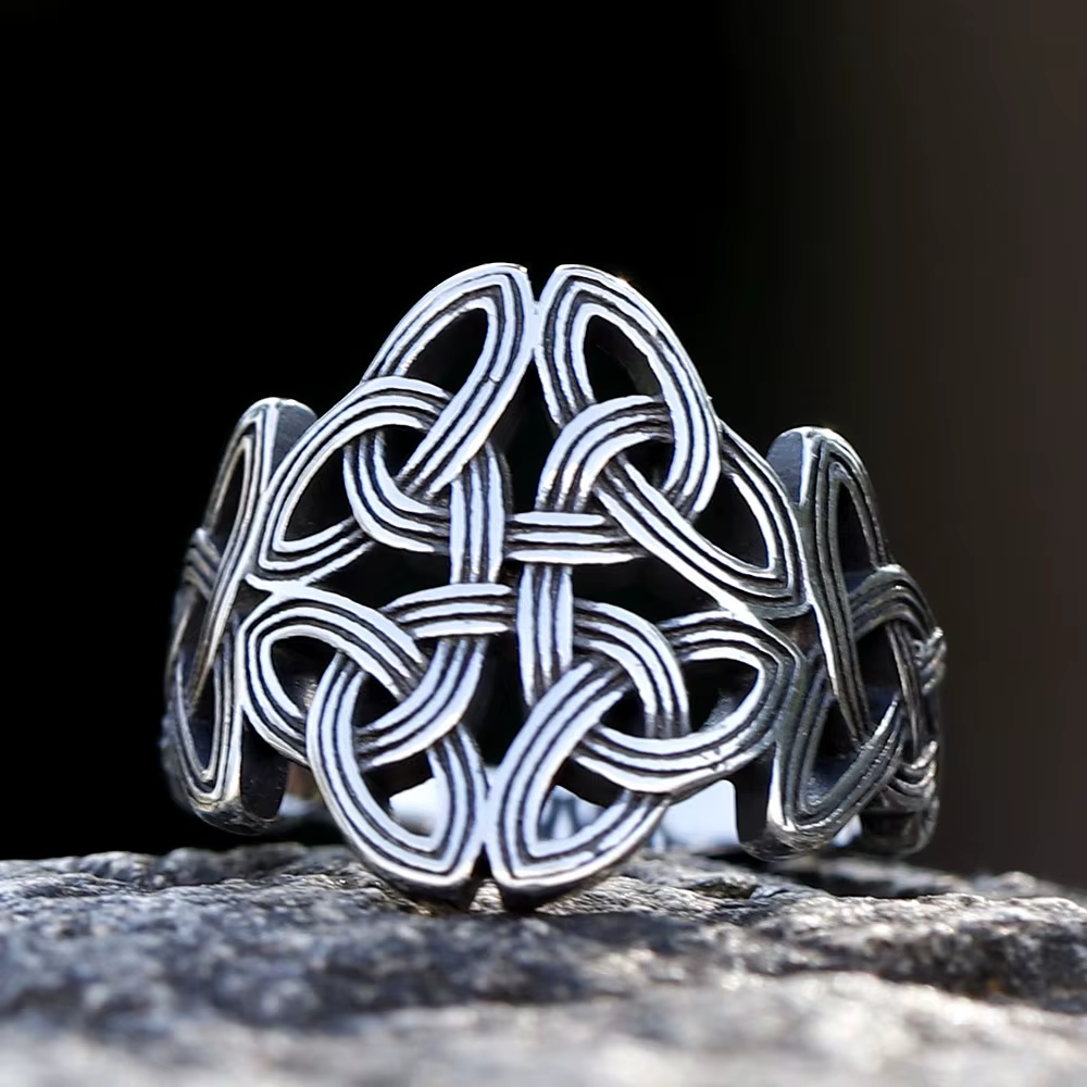 Bague Totem Vintage à nœud celtique pour hommes