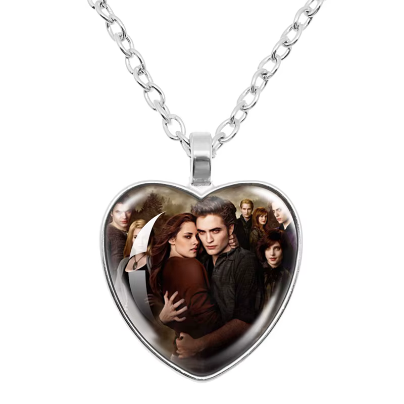 Film Bella Edward Jacob Renesmee pendentif collier verre Cabochon crépuscule personnage chaîne fille femmes bijoux de mode