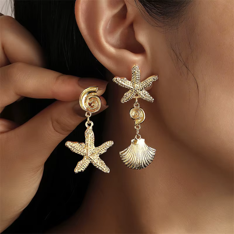 Boucles d'oreilles Vintage en métal pour femmes