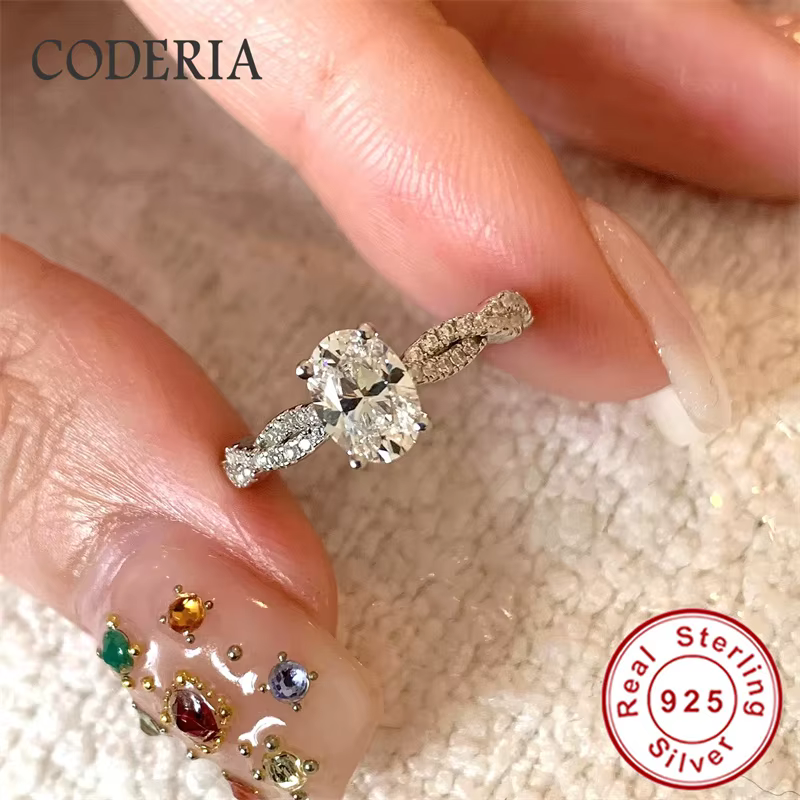 Bague de Ballet Moissanite couleur D VVS1