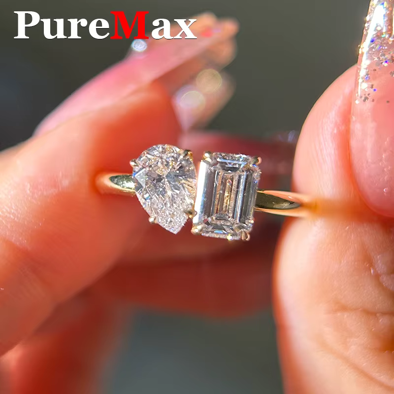 Bagues de luxe en Moissanite pour femmes