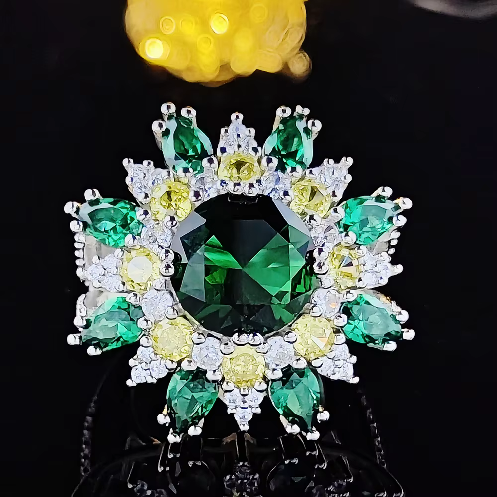 Bague de fiançailles ouverte pour femme