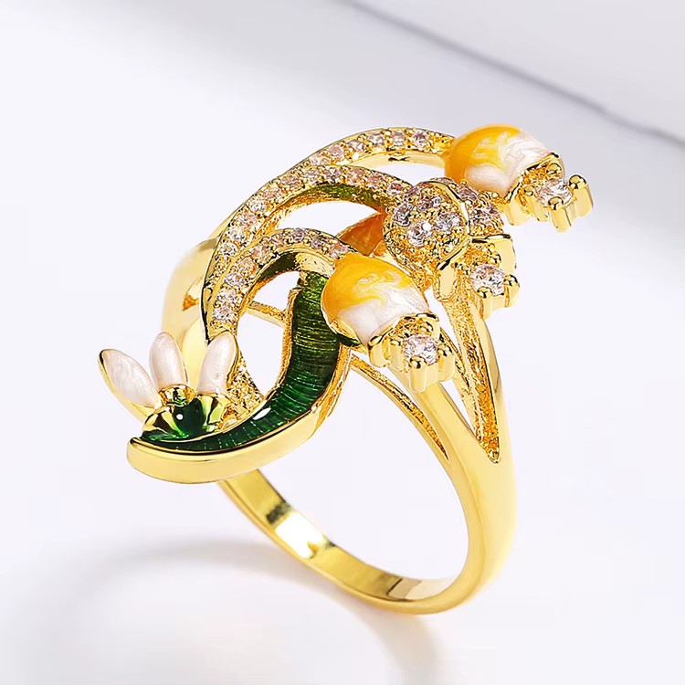 Ensemble de bijoux en émail faits à la main pour femmes