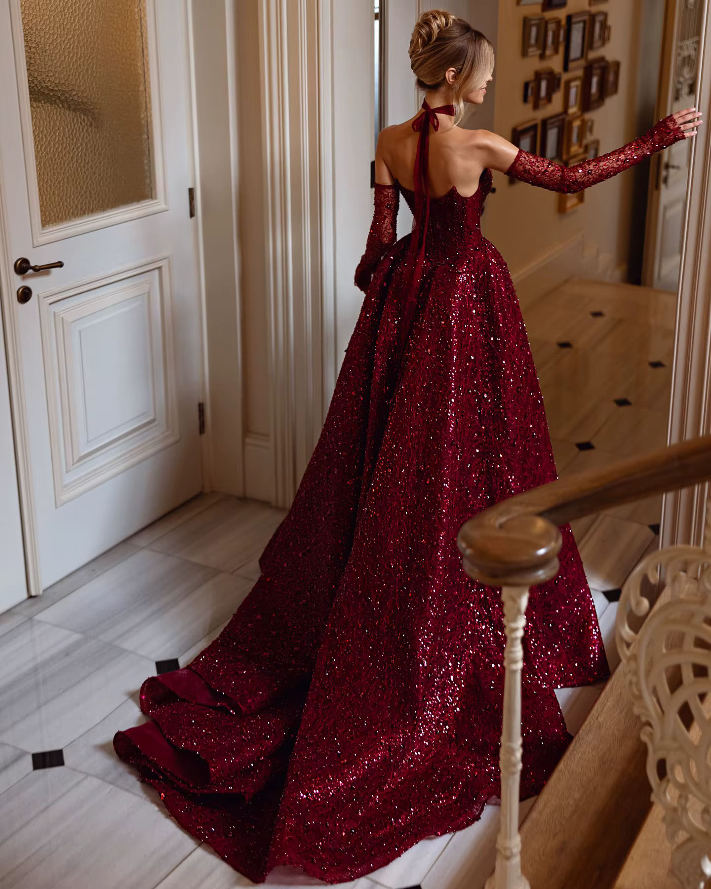 Robes De soirée à paillettes De noël pour femmes