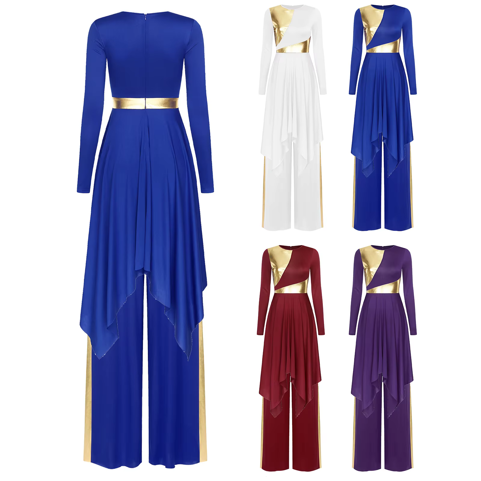 Tenue de spectacle de chorale d'église pour femmes