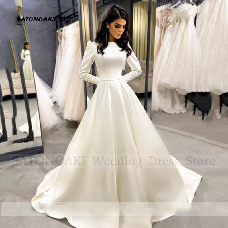 Robe De mariée en Satin pour femmes