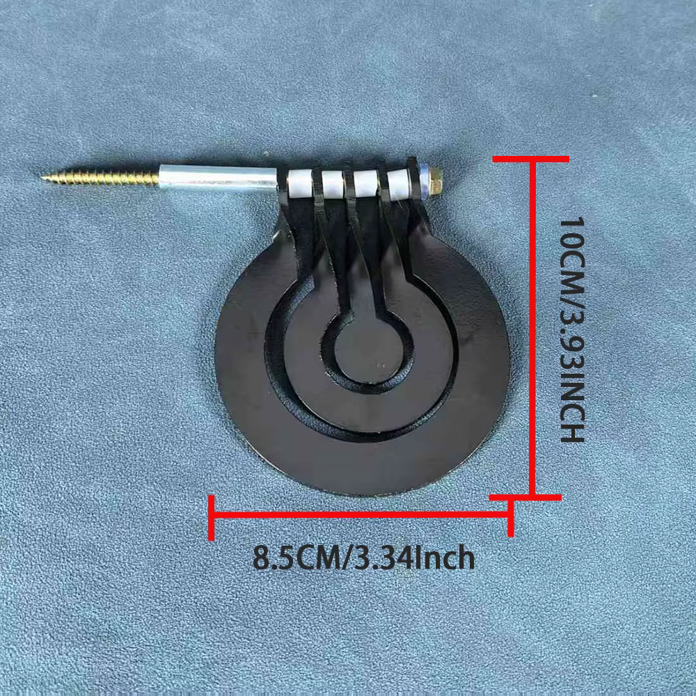 Pratique de tir avec un arbre à trois anneaux - cible de pendule rotative insérée en 3 millimètres - métal épais
