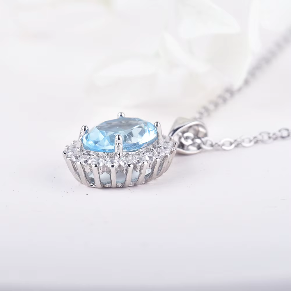 ITSMOS – collier avec pendentif en cristal de topaze naturelle, pierres précieuses naturelles, bijoux de luxe pour femmes, cadeau