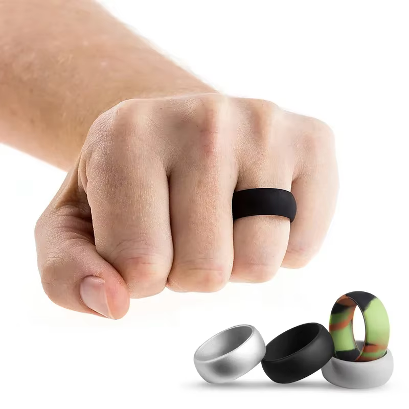 Anneau de sport en Silicone pour hommes