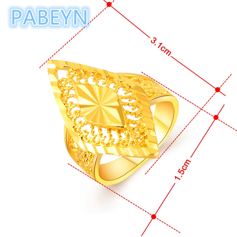 Bagues de luxe en or 24 carats