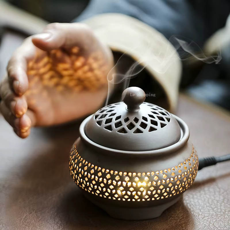 Brûleur d'encens électronique en céramique