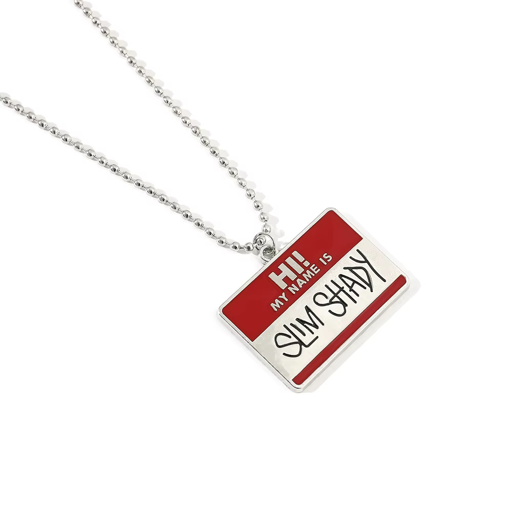 Pendentif collier Hip Hop tendance et polyvalent pour homme POTCET Eminem 2026 - Souvenir