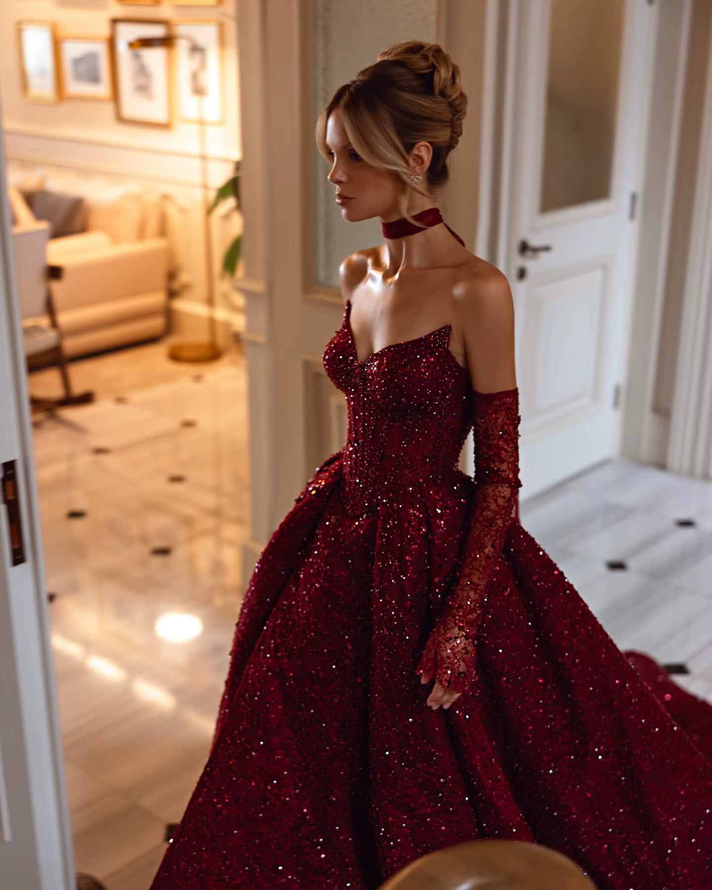 Robes De soirée à paillettes De noël pour femmes