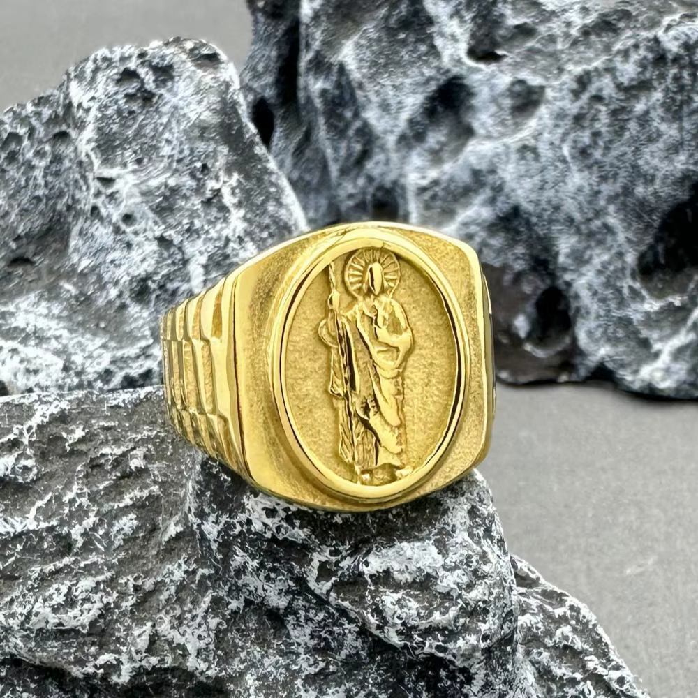 Bague Hip hop en acier inoxydable 316L