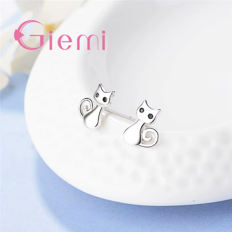 Boucles d'oreilles en argent regardé 925 pour femme
