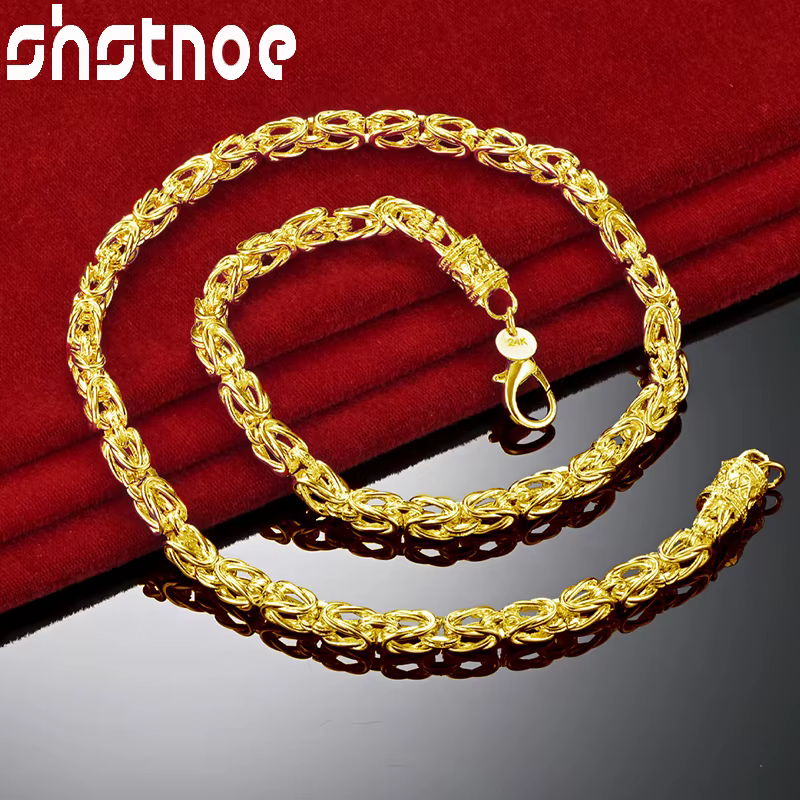 24K Gold Keel JOPresidence Colliers pour femmes et hommes
