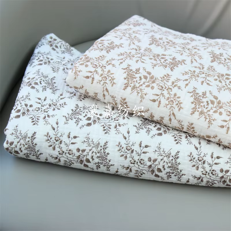 Tissu en gaze de coton double couche