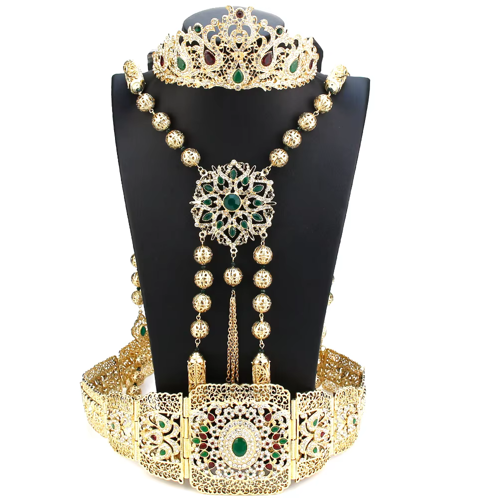 Sunspicems-Ensembles de bijoux de mariage chic pour femmes