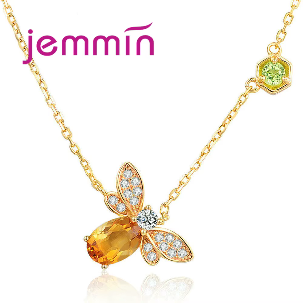 Nouveauté femmes mode ensembles complets abeille bijoux 925 argent