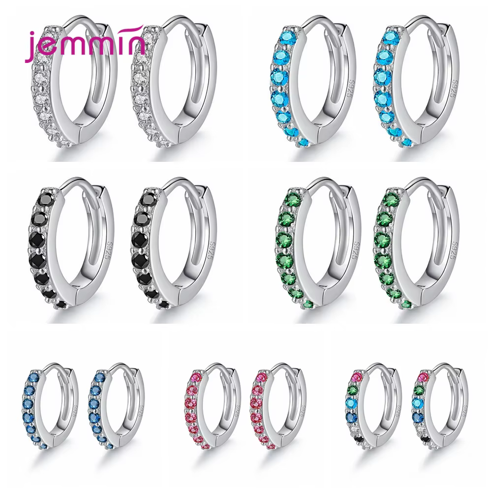 Bague en argent Sterling 925 avec strass à motifs réglables pour femmes et filles