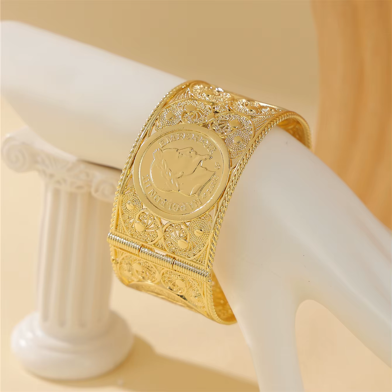 Bracelet de pièce de monnaie Napoléon français