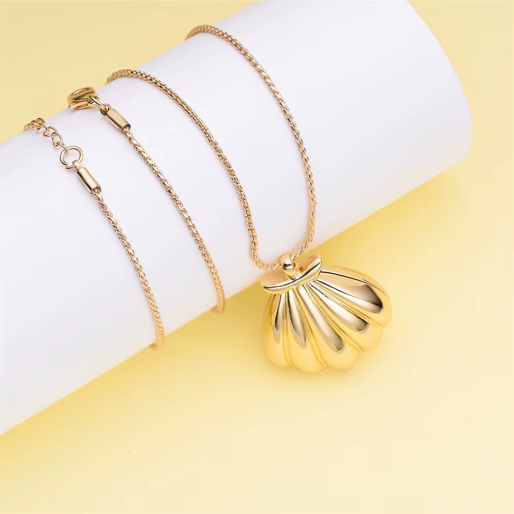 Mode mélodie sirène coquille pendentif Design nouveau luxueux exquis romantique collier bijoux pour femme fille rêve cadeau