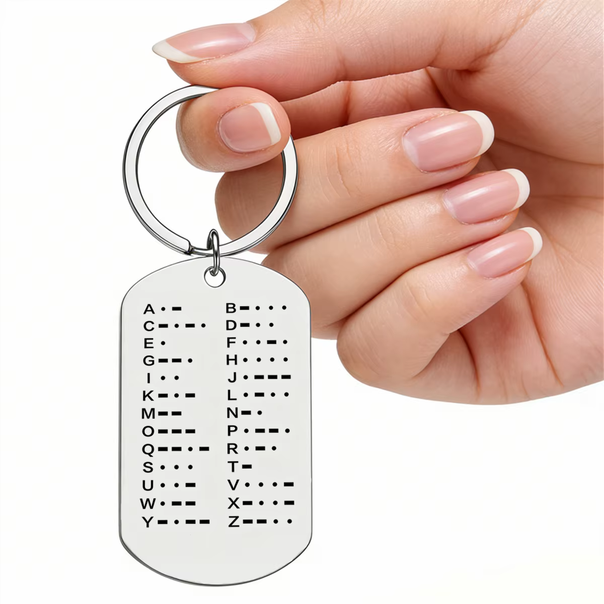 1 porte-clés de survie avec guide du code Morse