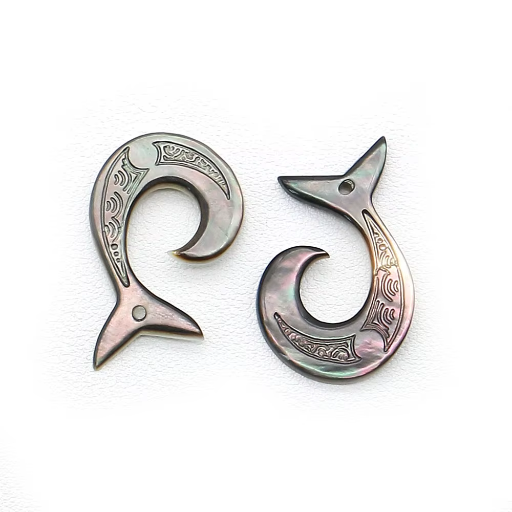 Pendentif en nacre naturelle de Style hawaïen
