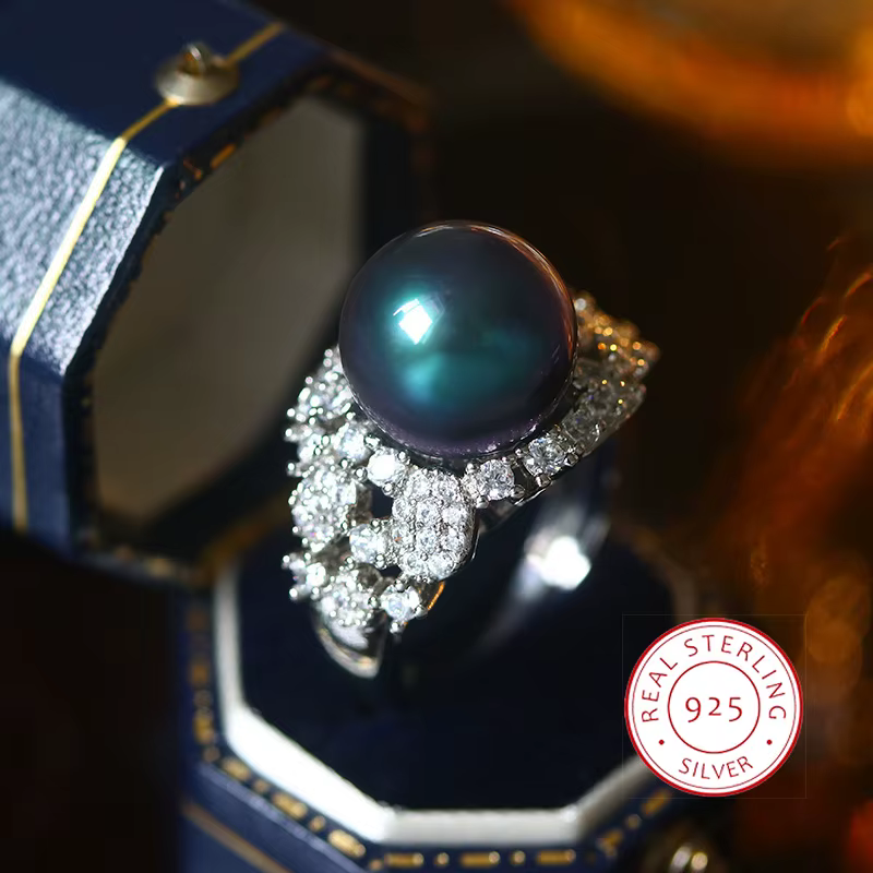Bague en argent regardé 925 pour femme