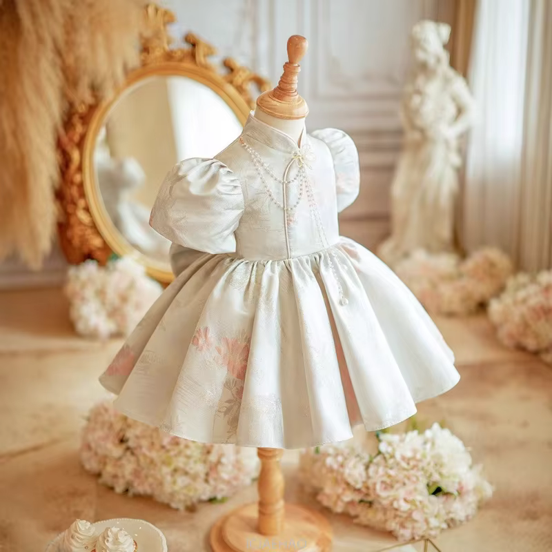 Robe de bal en Satin pour bébé fille