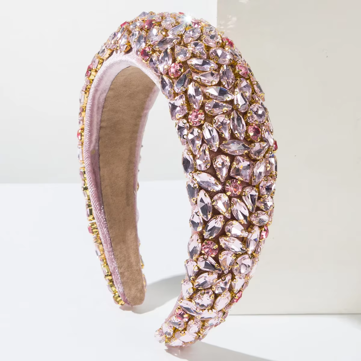 Bandeaux de luxe en perles de cristal pour femmes