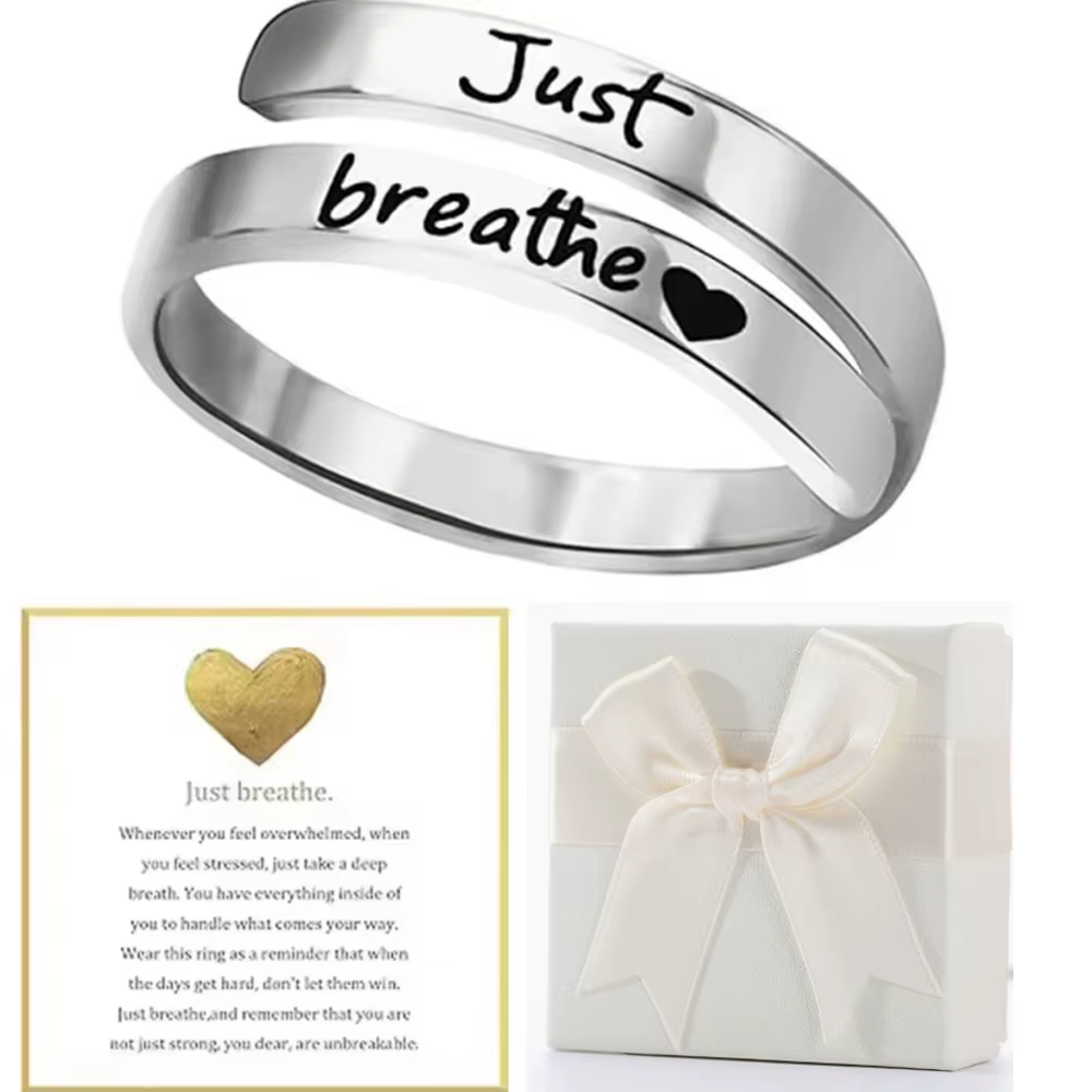 Bague Just Breathe pour femmes et hommes