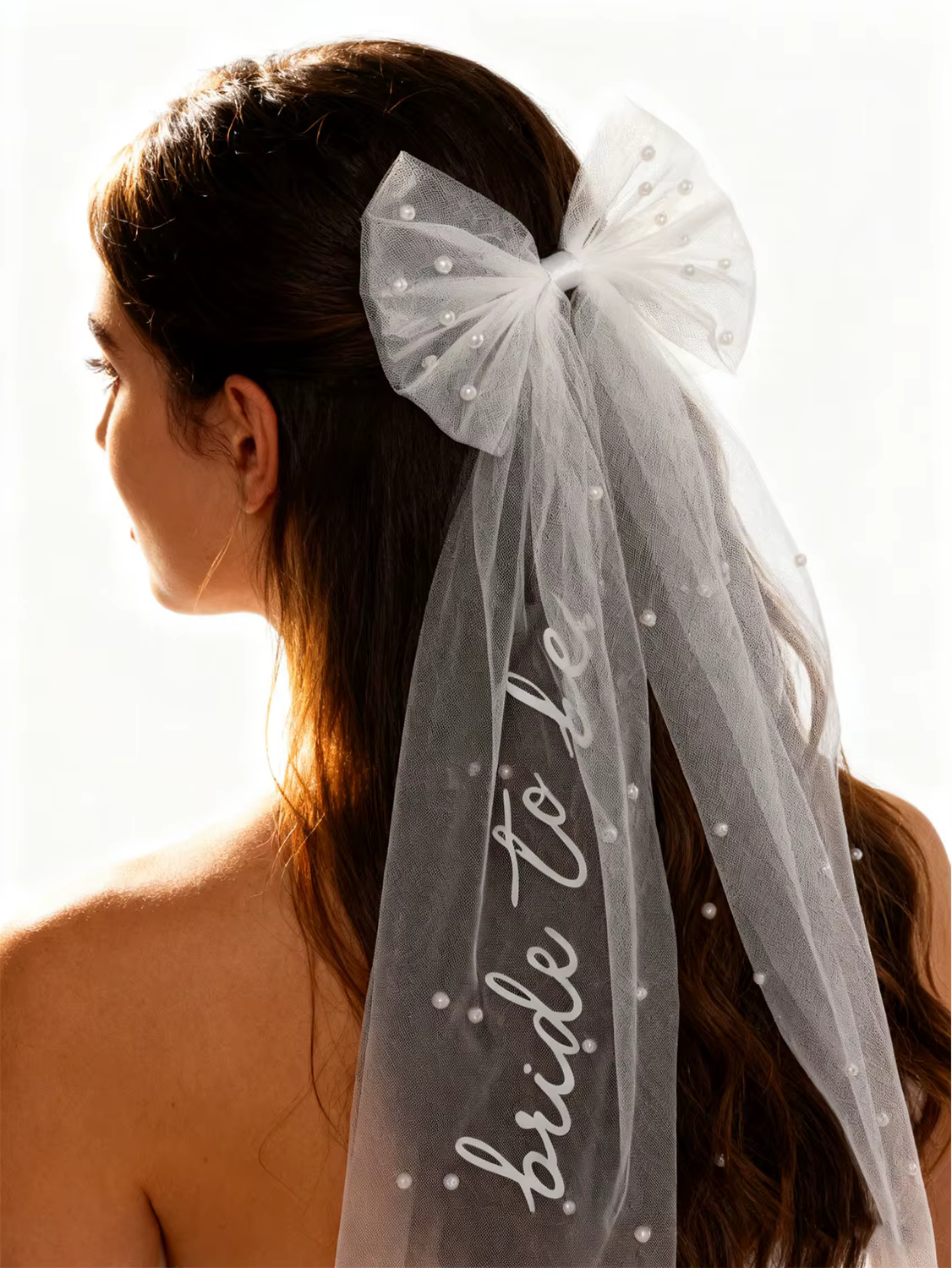 Voile de mariée blanc pour mariage