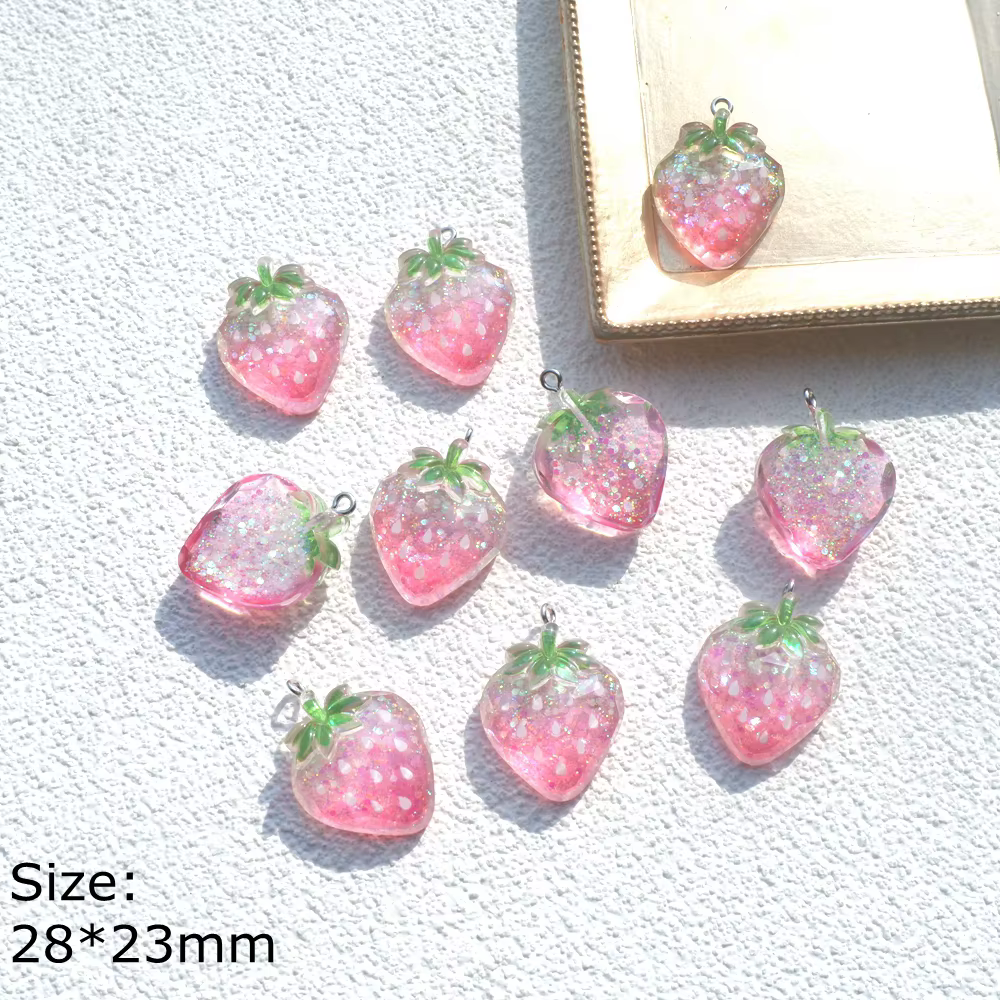 Breloques fraises mignonnes