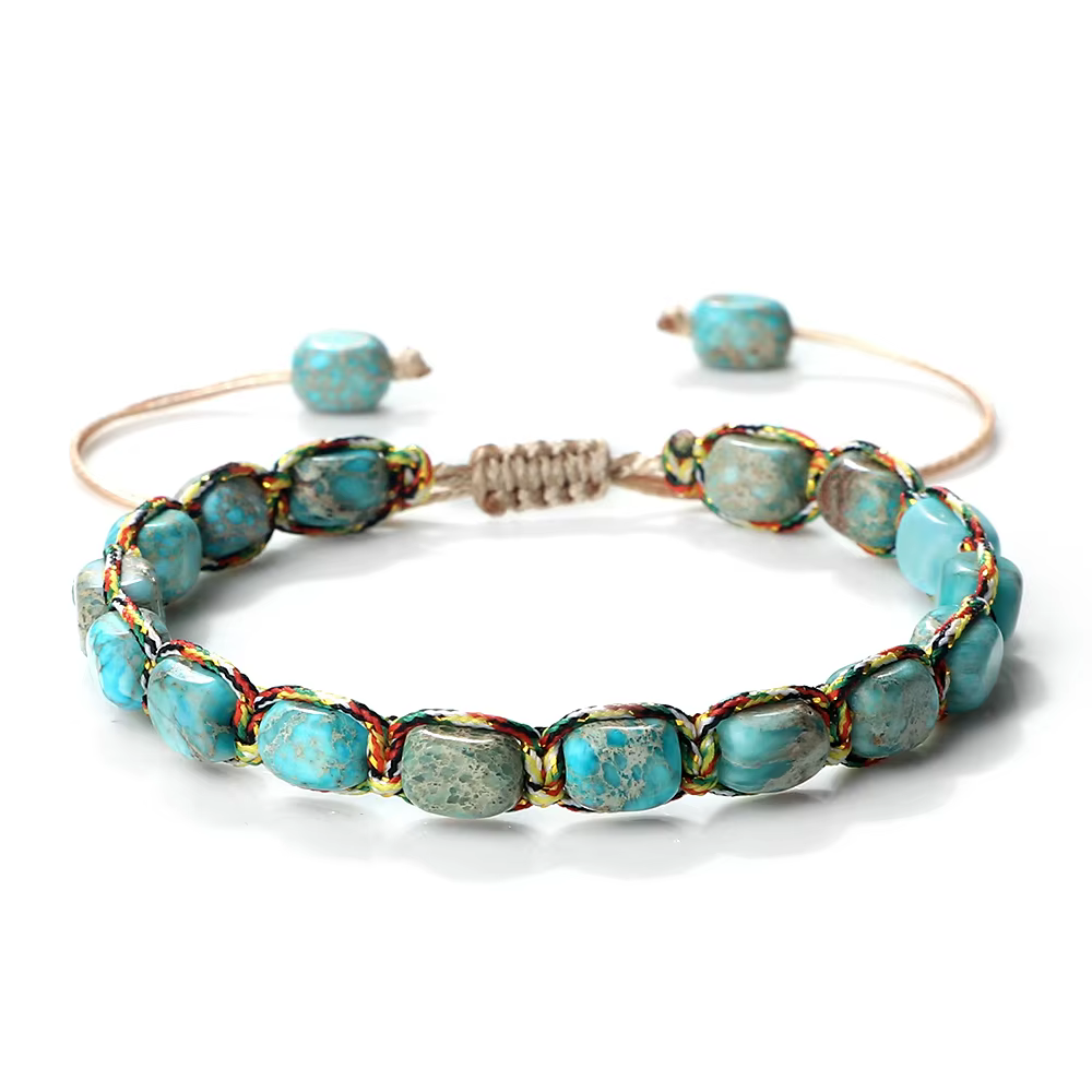 Bracelets et Bracelets en pierre empereur bohème pour femmes et hommes