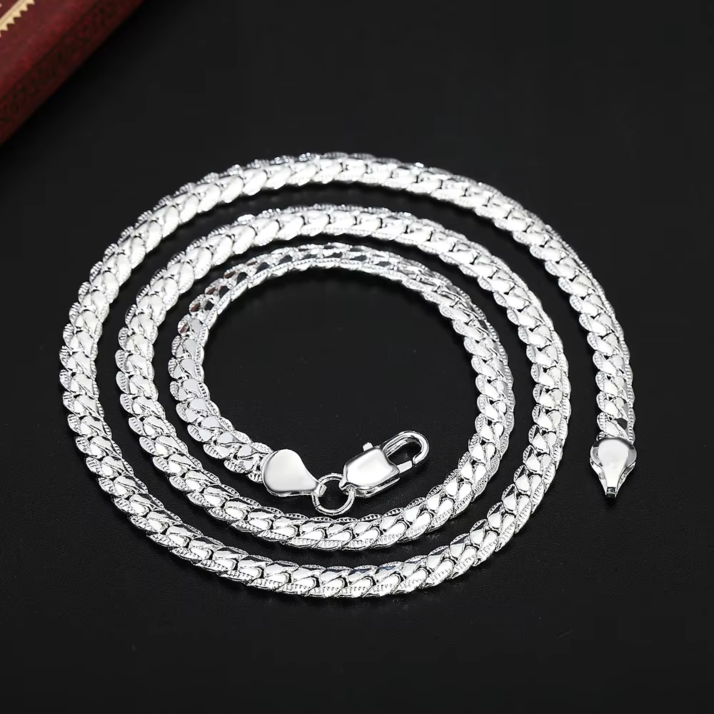 Collier en argent Sterling 925 pour femmes et hommes