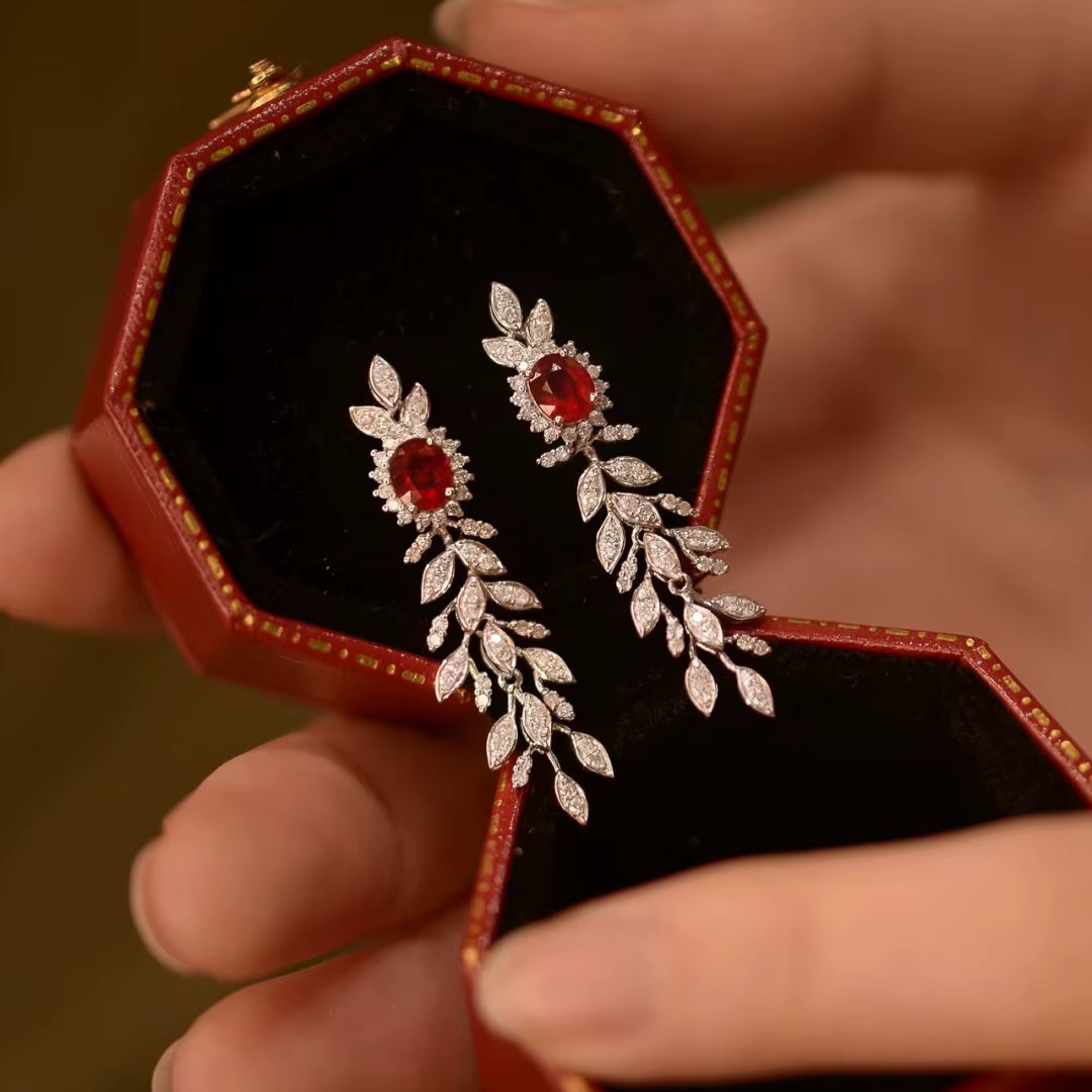 Boucles d'oreilles vintage en argent 925