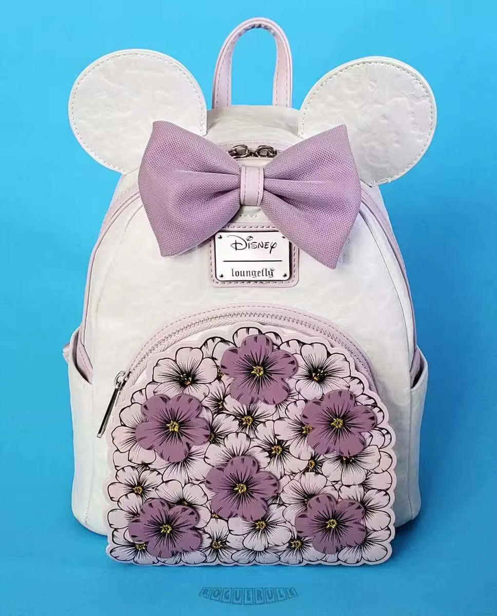 Mini sac à dos Mickey et Minnie à motif floral