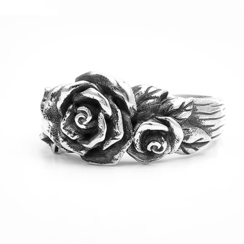 Bague Vintage en fleur de Rose pour femmes