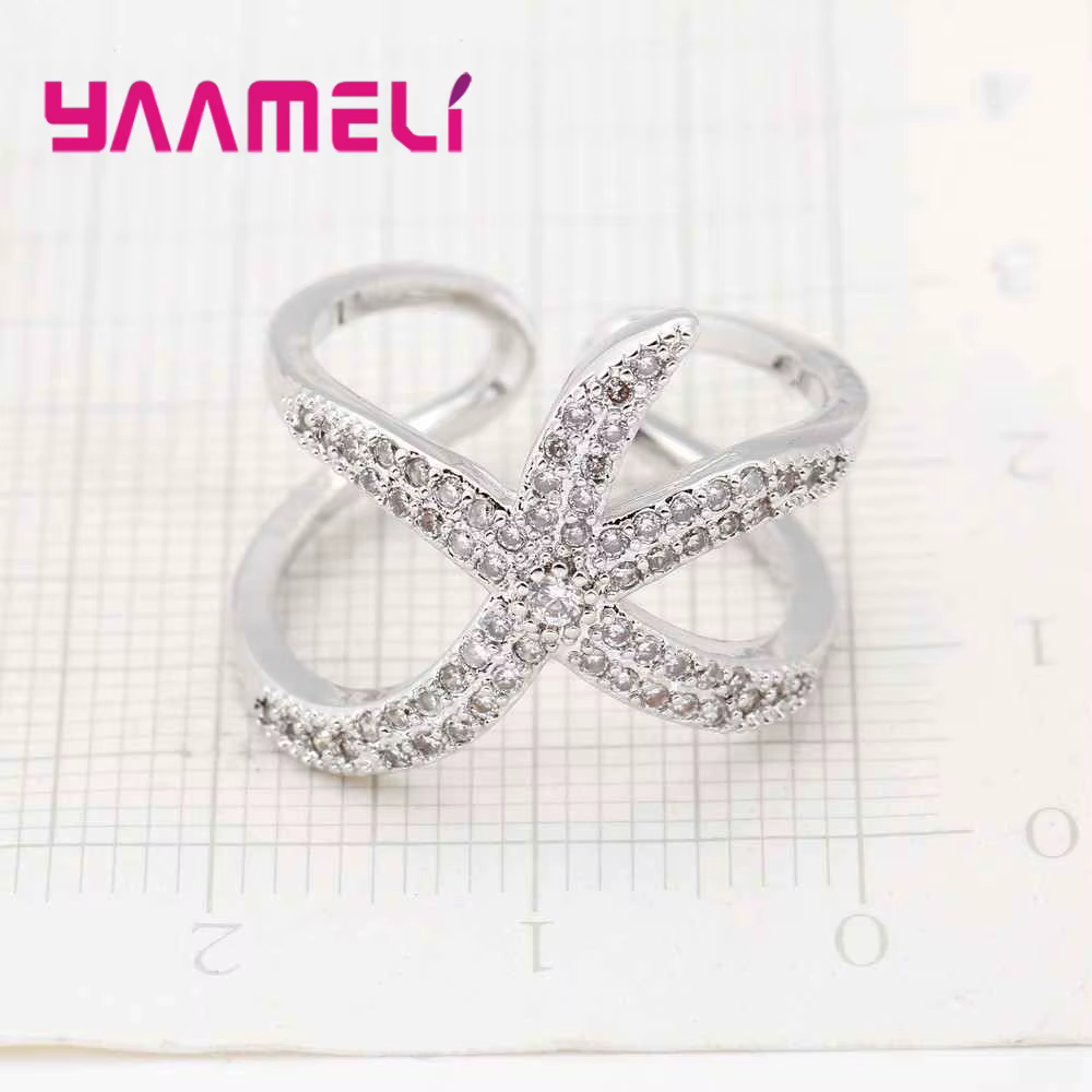 Bague en argent Sterling 925 pour hommes et femmes, fête de plage sur l'océan, Style romantique, modélisation d'étoile de mer, très tendance, haute qualité