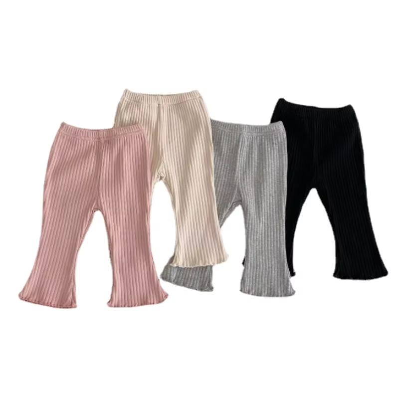 Pantalons d'été Slim pour bébé, pantalons extensibles pour nouveau-né garçon et fille, vêtements de couleur unie pour nourrissons et enfants
