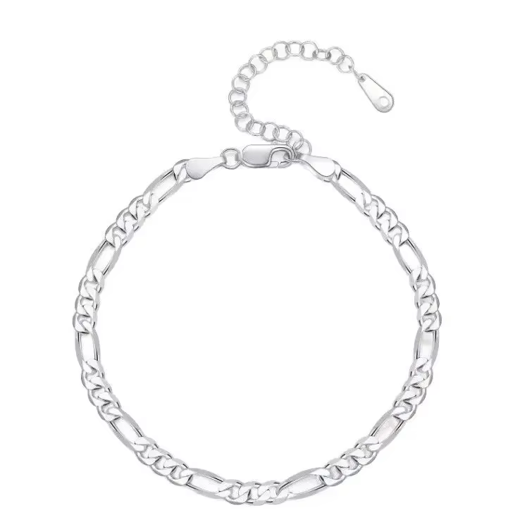 Bracelets de cheville en argent sterling 925