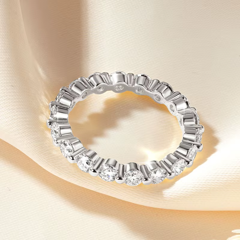 Lnkry – bague de fiançailles en moissanite pour femmes
